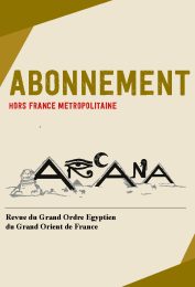 CARTOUCHE - ARCANA HORS FRANCE M