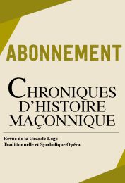 CARTOUCHE - CHRONIQUES