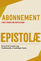 CARTOUCHE - EPISTOLAE HORS FRANCE M